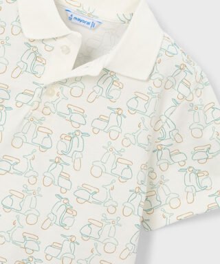 Polo estampado de ´Vespas´ BLANCO ROTO 10 26 03104 085 L 6Carla Lozano armario de macarena penarandaCarla Lozano armario de macarena penaranda mayoral