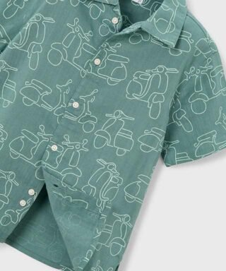 Camisa m/c con ´Vespas´ VERDE ALGA 12 26 03115 026 L 6Carla Lozano armario de macarena penarandaCarla Lozano armario de macarena penaranda mayoral