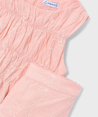 Conjunto de top y pantalón SALMÓN 12 26 03592 077 L 6Carla Lozano armario de macarena penaranda