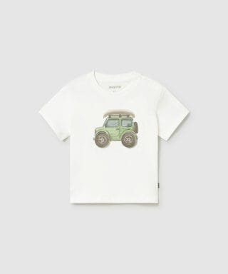 Camiseta m/c con todoterreno BLANCO ROTO