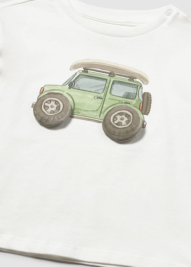 Camiseta m/c con todoterreno BLANCO ROTO 4 Camiseta m/c con todoterreno BLANCO ROTO - Imagen 2
