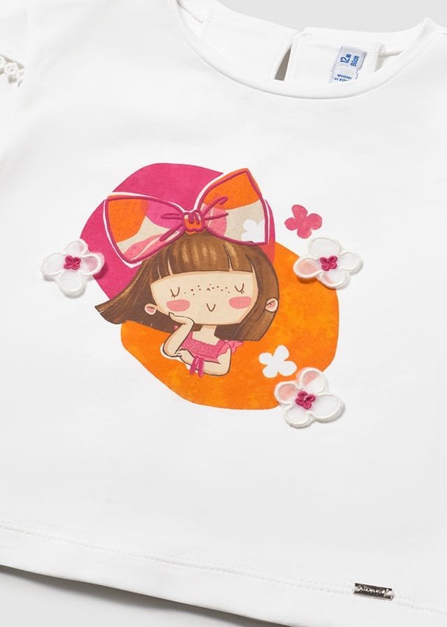Camiseta m/c con muñeca BLANCO 4 Camiseta m/c con muñeca BLANCO - Imagen 2