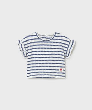 Camiseta m/c con corazones BLANCO Y MARINO 11 26 01082 015 L 4Carla Lozano armario de macarena penarandaCarla Lozano armario de macarena penaranda mayoral