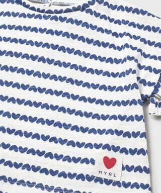 Camiseta m/c con corazones BLANCO Y MARINO 12 26 01082 015 L 6Carla Lozano armario de macarena penarandaCarla Lozano armario de macarena penaranda mayoral