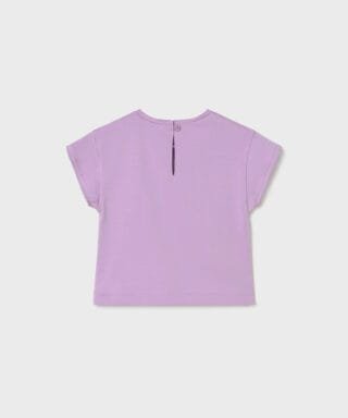 Camiseta m/c con tulipán LILA 7 Camiseta m/c con tulipán LILA - Imagen 3
