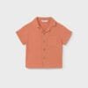 Camisa m/c de bambula NARANJA