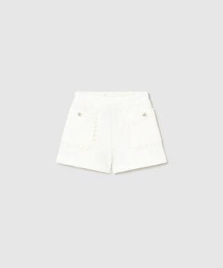 Short de talle alto BLANCO ROTO