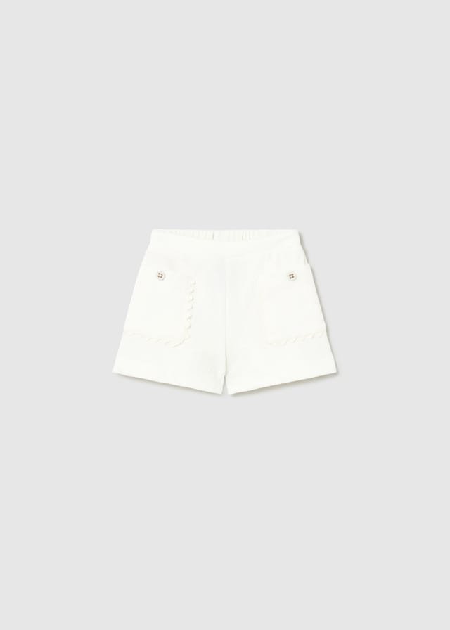 Short de talle alto BLANCO ROTO 3 Short de talle alto BLANCO ROTO