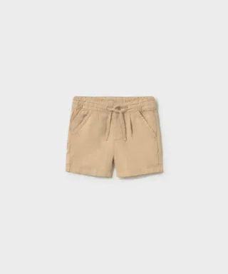Bermuda de lino BEIGE