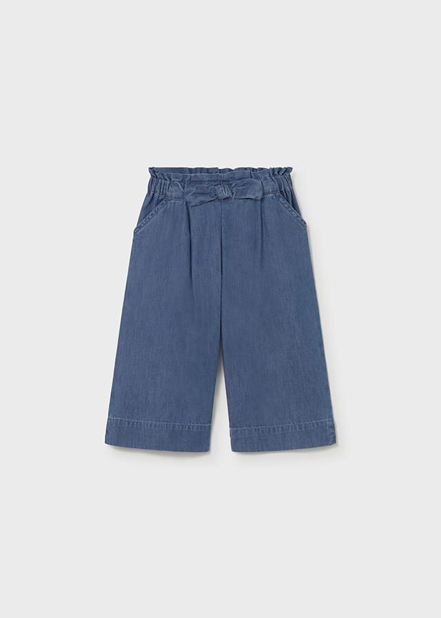 Pantalón vaquero fluido de campana OSCURO 3 Pantalón vaquero fluido de campana OSCURO
