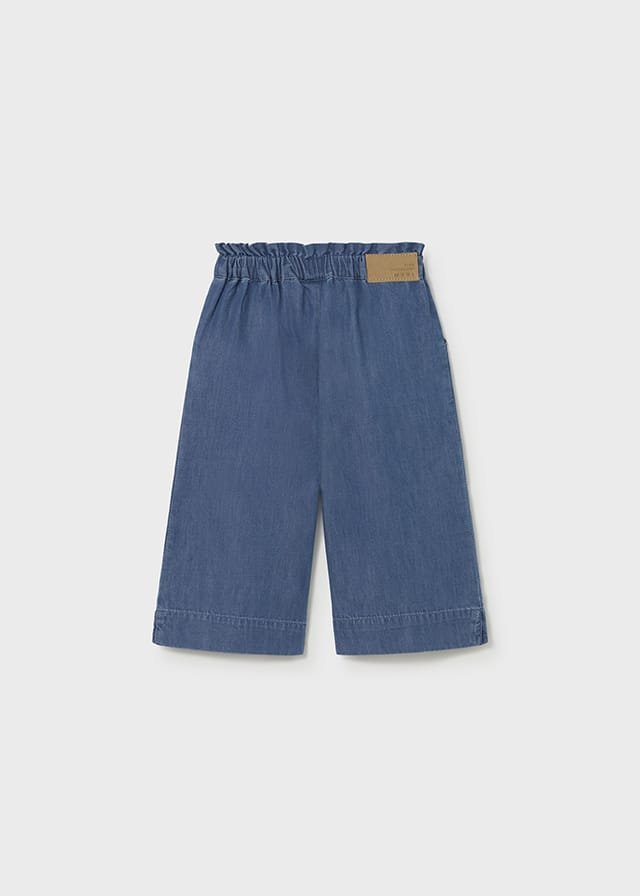 Pantalón vaquero fluido de campana OSCURO 5 Pantalón vaquero fluido de campana OSCURO - Imagen 3