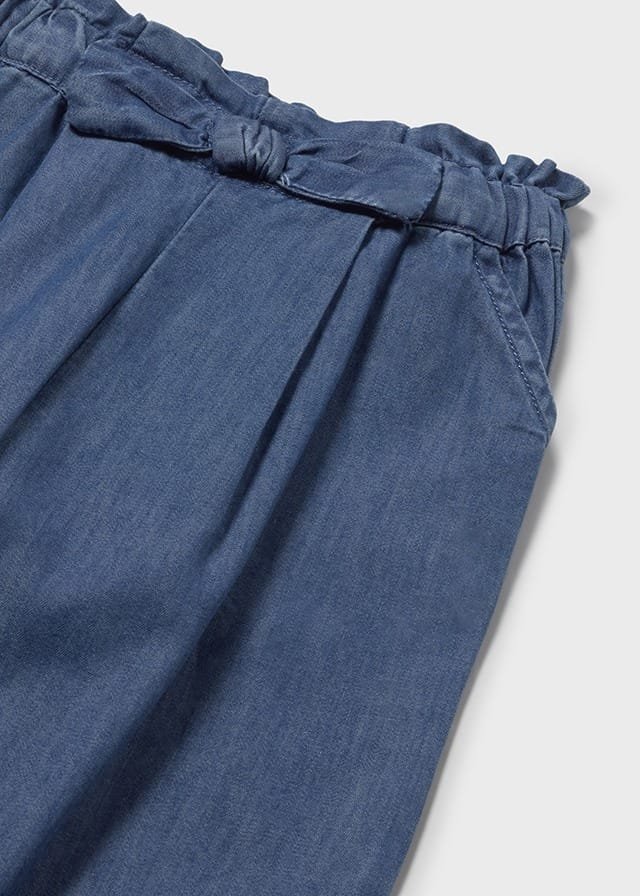 Pantalón vaquero fluido de campana OSCURO 4 Pantalón vaquero fluido de campana OSCURO - Imagen 2