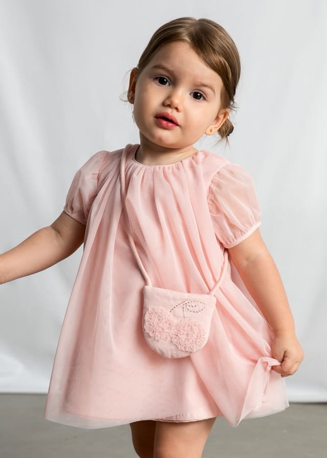 Vestido de tul con bolso ROSA 3 Vestido de tul con bolso ROSA