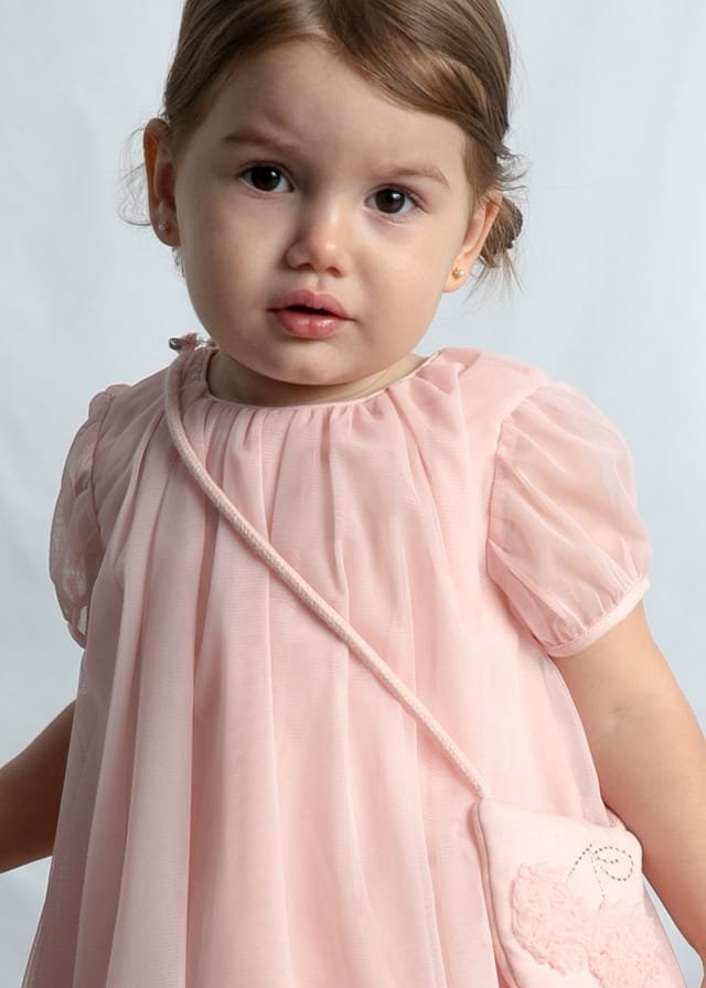 Vestido de tul con bolso ROSA 5 Vestido de tul con bolso ROSA - Imagen 3