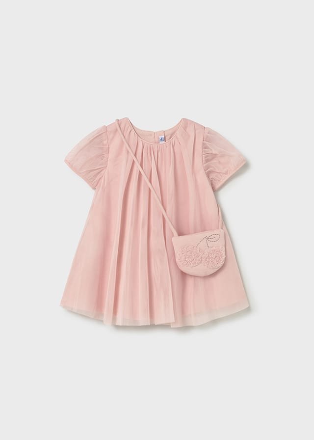 Vestido de tul con bolso ROSA 6 Vestido de tul con bolso ROSA - Imagen 4