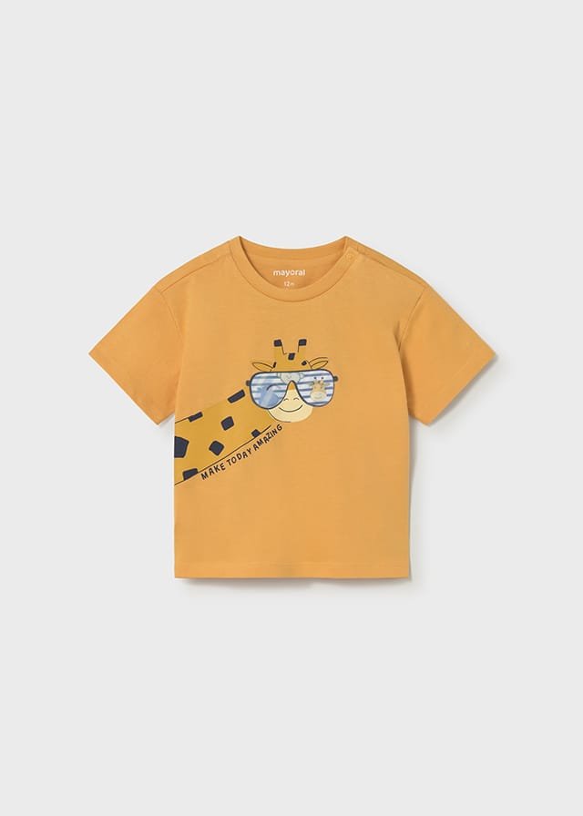 Camiseta m/c con jirafa AMARILLO 3 Camiseta m/c con jirafa AMARILLO