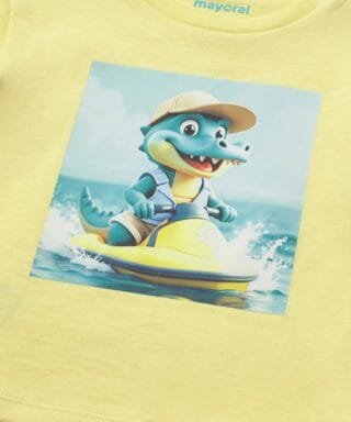 Camiseta m/c con cocodrilo AMARILLO 6 26 01015 022 L 6Carla Lozano armario de macarena penarandaCarla Lozano armario de macarena penaranda mayoral