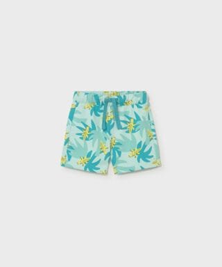 Pantalón corto con cocodrilos TURQUESA