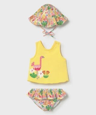 Conjunto de baño 3 piezas de selva AMARILLO