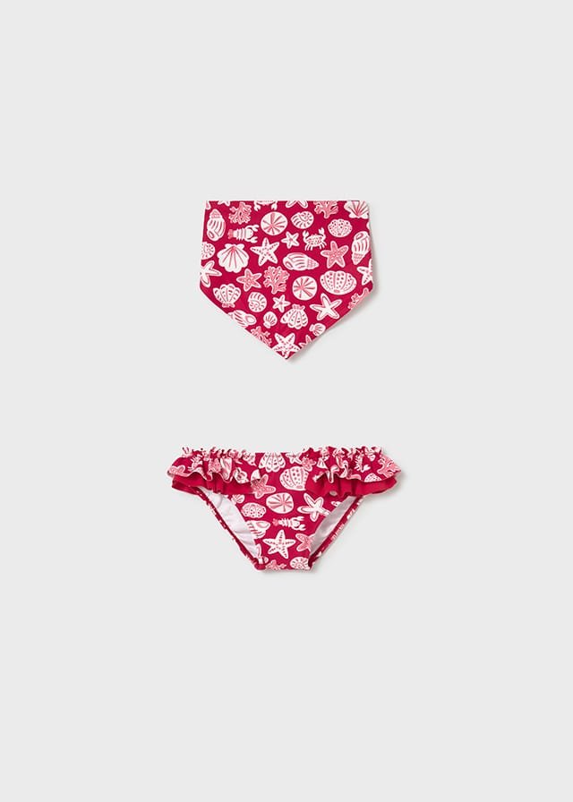 Braguita con pañuelo estamapado de mar ROJO 3 Braguita con pañuelo estamapado de mar ROJO