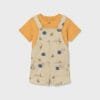 Peto con camiseta de animales AMARILLO Y BEIGE