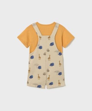 Peto con camiseta de animales AMARILLO Y BEIGE 7 26 01664 027 L 5Carla Lozano armario de macarena penarandaCarla Lozano armario de macarena penaranda mayoral