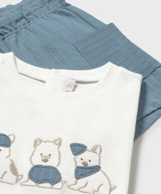 Conjunto 2 piezas de perritos BLANCO Y PETRÓLEO 6 26 01665 031 L 6Carla Lozano armario de macarena penarandaCarla Lozano armario de macarena penaranda mayoral