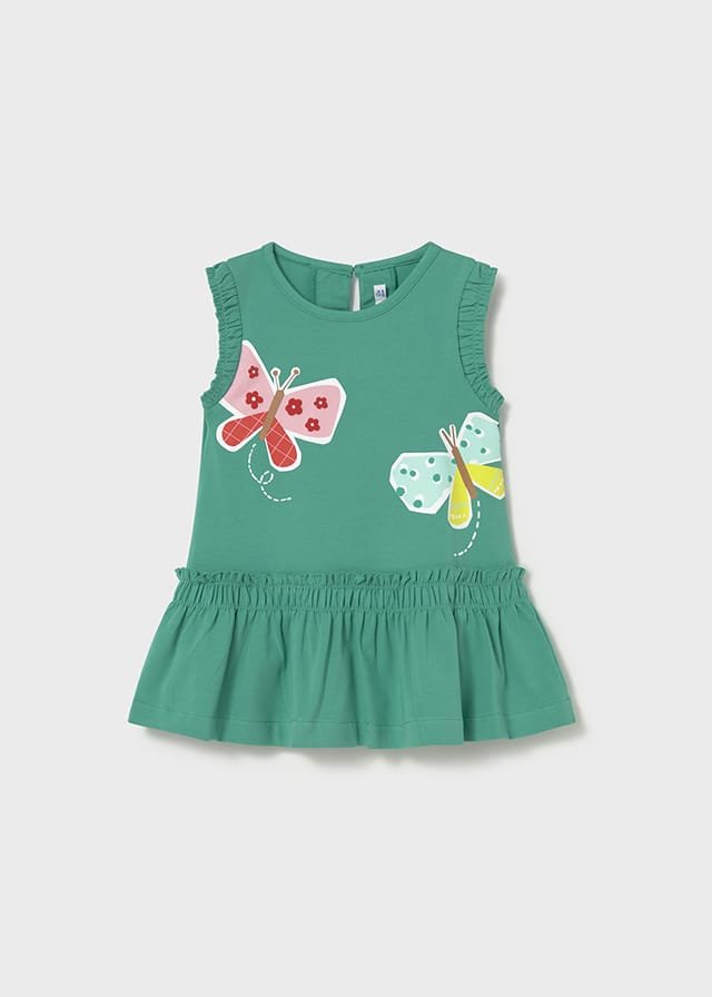 Vestido con mariposas VERDE 3 Vestido con mariposas VERDE