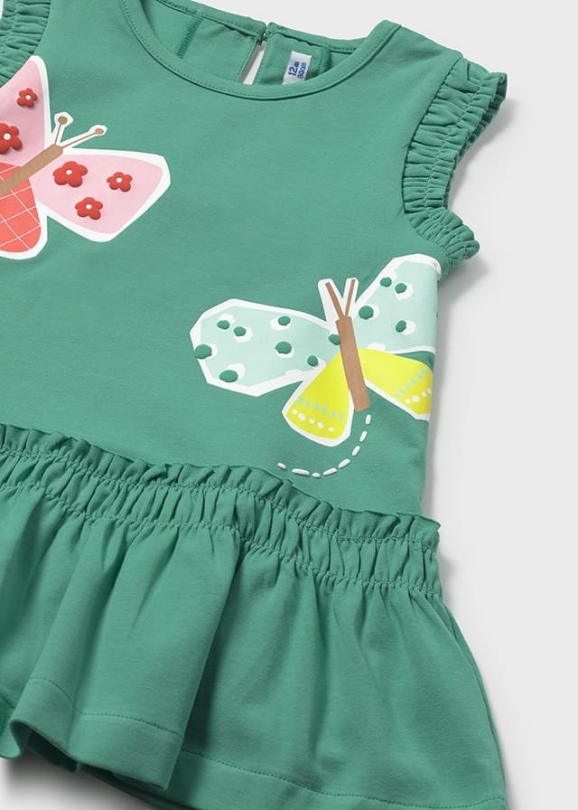 Vestido con mariposas VERDE 4 Vestido con mariposas VERDE - Imagen 2