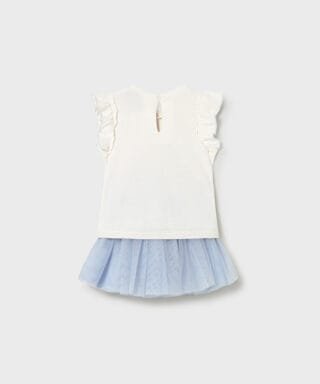 Conjunto 2 piezas de tul CELESTE - Imagen 3