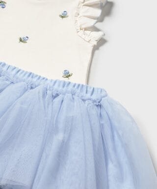 Conjunto 2 piezas de tul CELESTE - Imagen 2