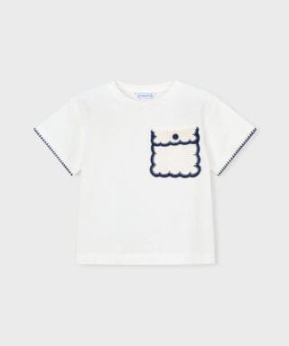 Camiseta m/c con bolsillo de punto BLANCO ROTO 7 26 03013 011 L 4Carla Lozano armario de macarena penarandaCarla Lozano armario de macarena penaranda mayoral