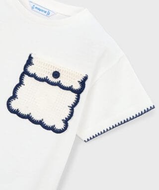 Camiseta m/c con bolsillo de punto BLANCO ROTO 8 26 03013 011 L 6Carla Lozano armario de macarena penarandaCarla Lozano armario de macarena penaranda mayoral