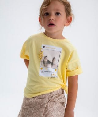 Camiseta m/c instagram AMARILLO