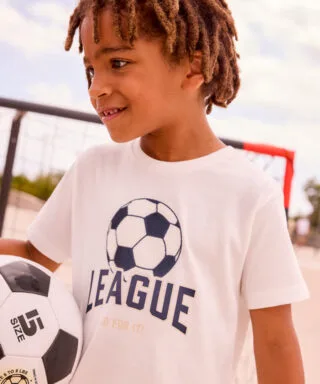 Camiseta m/c ´League´ BLANCO ROTO