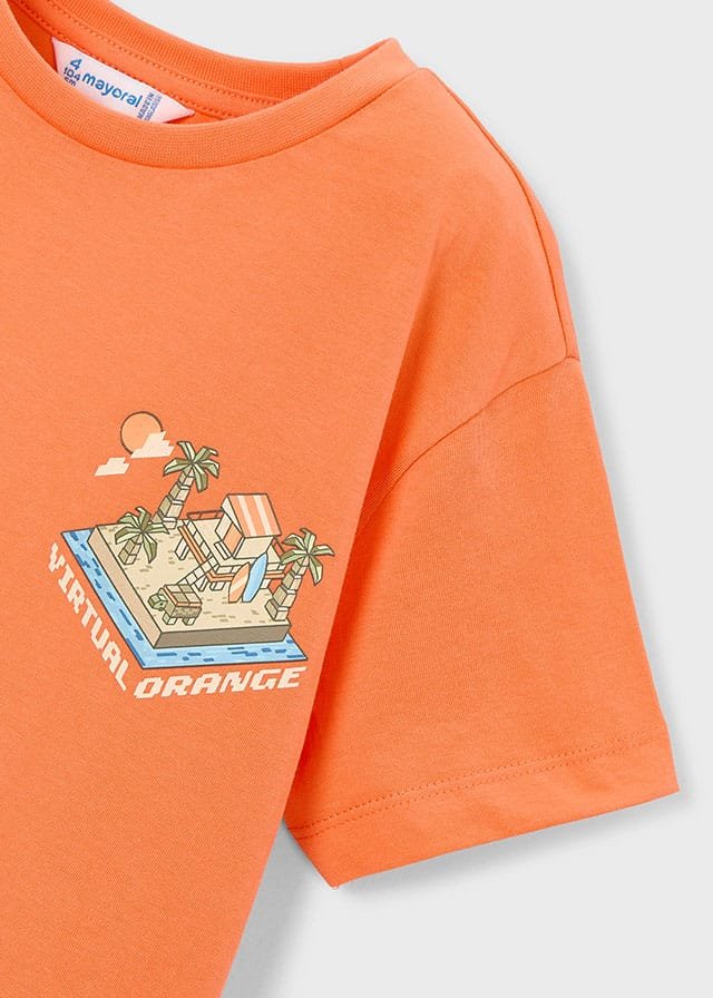 Camiseta m/c con dibujo ´Playmobil´ NARANJA 5 Camiseta m/c con dibujo ´Playmobil´ NARANJA - Imagen 4