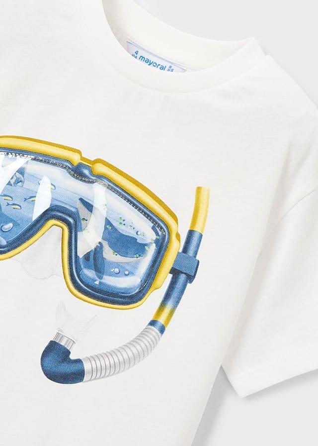 Camiseta m/c con gafas de buceo BLANCO 5 Camiseta m/c con gafas de buceo BLANCO - Imagen 3