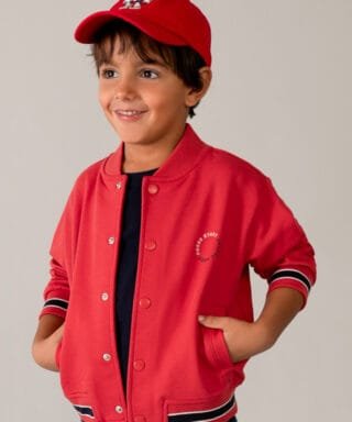 Chaqueta tipo bomber ROJO