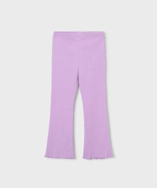 Pantalón de canalé acampanado LILA