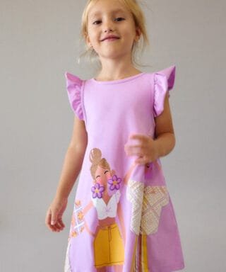 Vestido con muñecas LILA