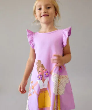 Vestido con muñecas LILA