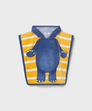 Capa de baño de hipopótamo AMARILLO Y AZUL