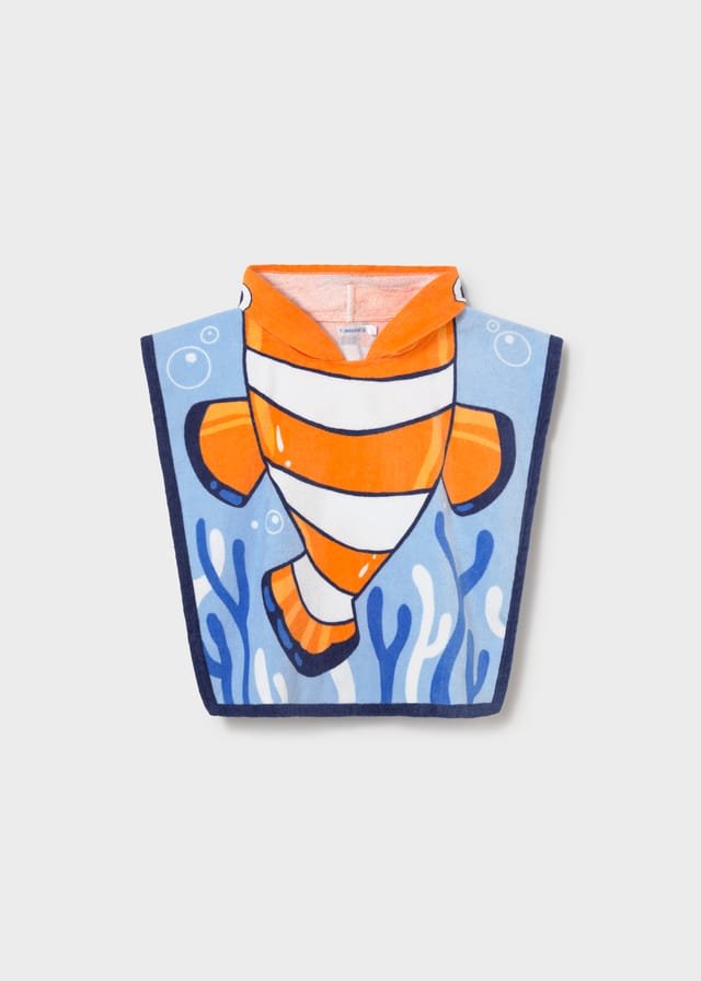 Capa de baño de pez NARANJA Y AZUL 3 Capa de baño de pez NARANJA Y AZUL