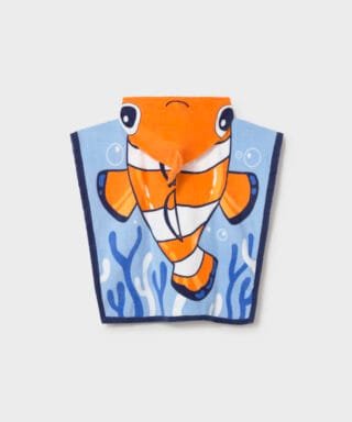 Capa de baño de pez NARANJA Y AZUL 7 26 10164 097 L 5Carla Lozano armario de macarena penarandaCarla Lozano armario de macarena penaranda mayoral