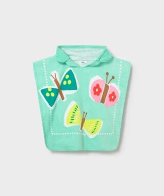 Capa de baño con mariposas AGUAMARINA