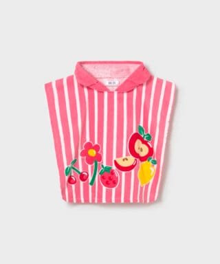 Capa de baño de rayas FUCSIA