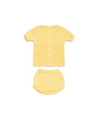 Conjunto de 2 piezas de punto AMARILLO 5 26063 BCarla Lozano armario de macarena penaranda salamanca primerapuesta