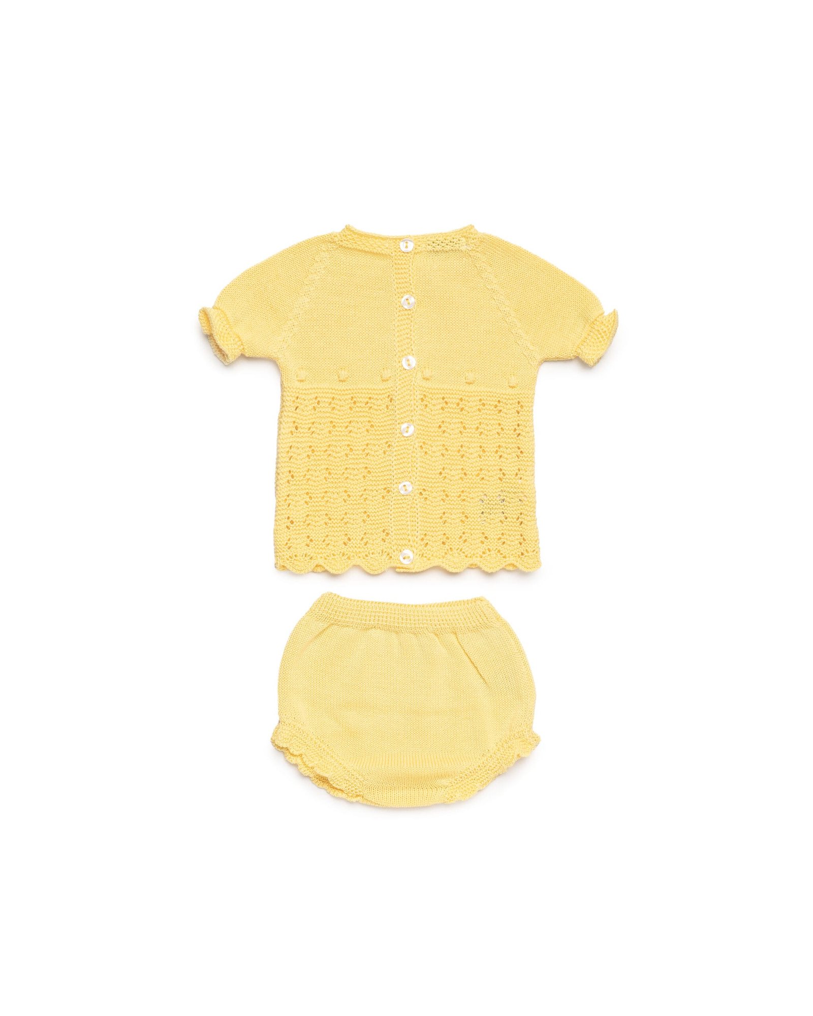 Conjunto de 2 piezas de punto AMARILLO 4 Conjunto de 2 piezas de punto AMARILLO - Imagen 2