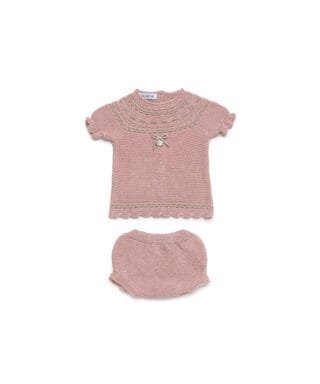 Conjunto de 2 piezas de punto ROSA MAQUILLAJE