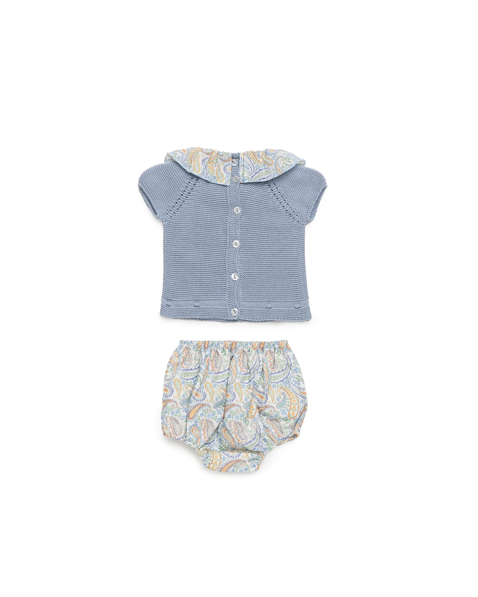 Conjunto de 2 piezas de punto AZUL 4 Conjunto de 2 piezas de punto AZUL - Imagen 2